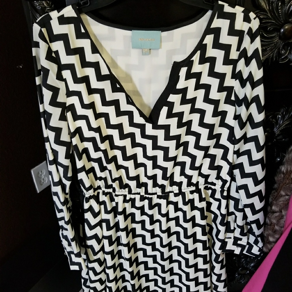 Black and white dress